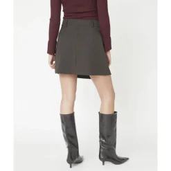 Nederdele^Co'Couture LunaCC Plisseret Mini Nederdel Brun