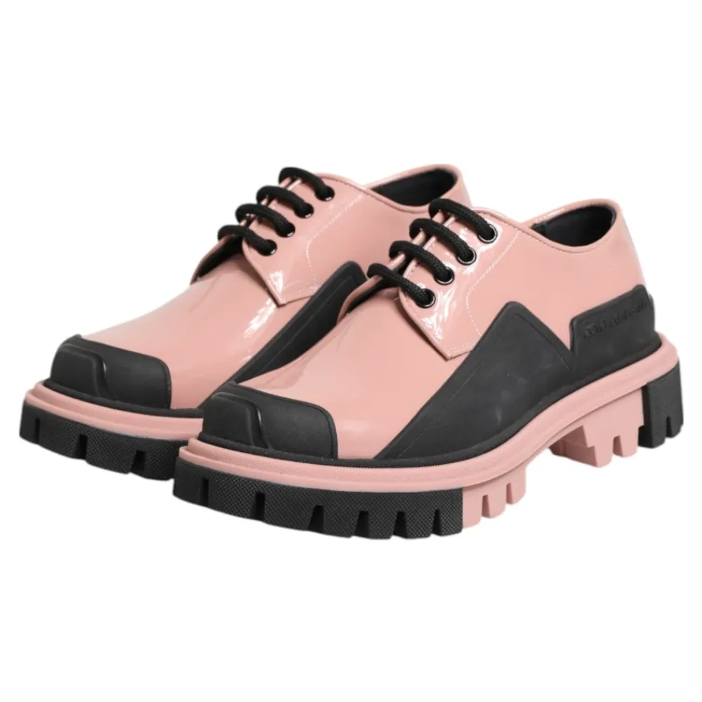 Snøresko^Dolce & Gabbana Lyserød læder snøresko Pink
