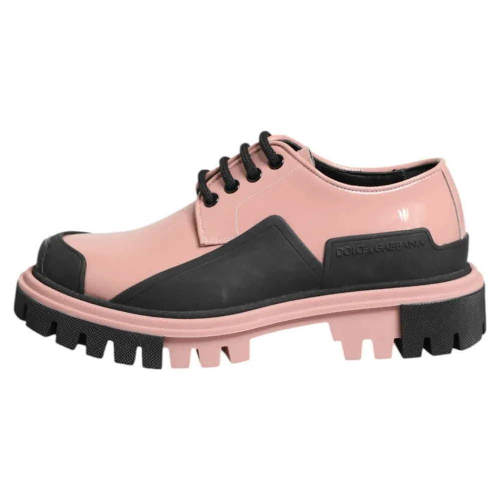 Snøresko^Dolce & Gabbana Lyserød læder snøresko Pink