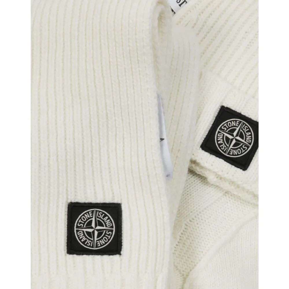 Bodystocking & Sæt<Stone Island M200001 Kit i Uld Cashmere Hvid