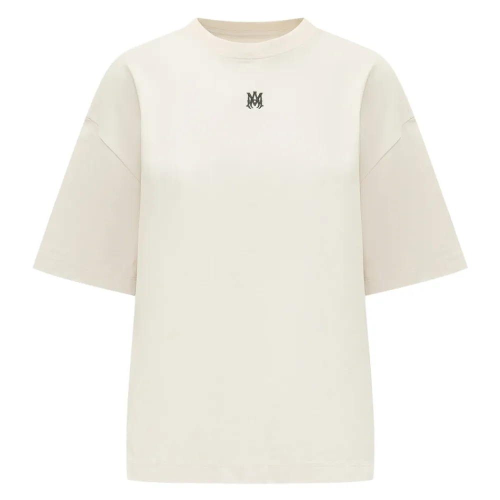 T-Shirts^Amiri MA Drop Shoulder Tee Beige