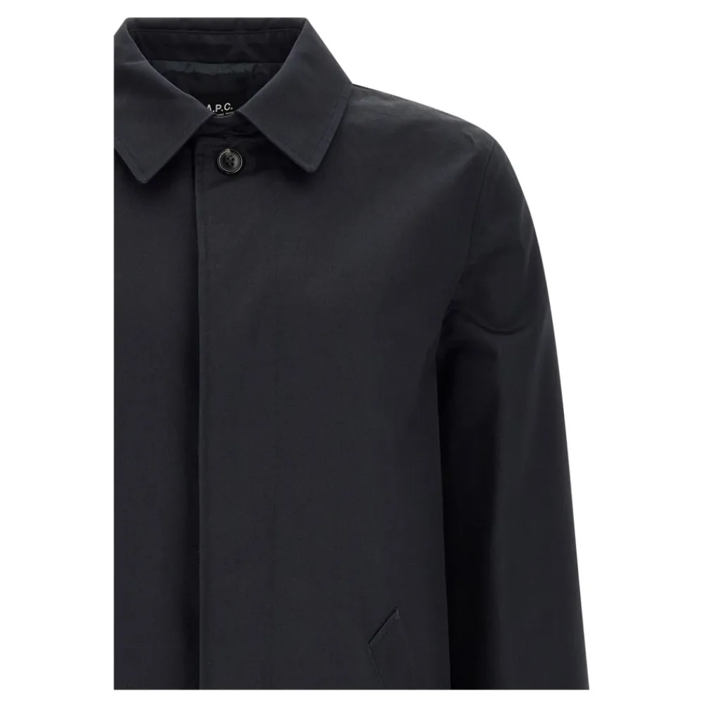 Frakker^A.P.C. Mac Ville Trenchcoat Sort
