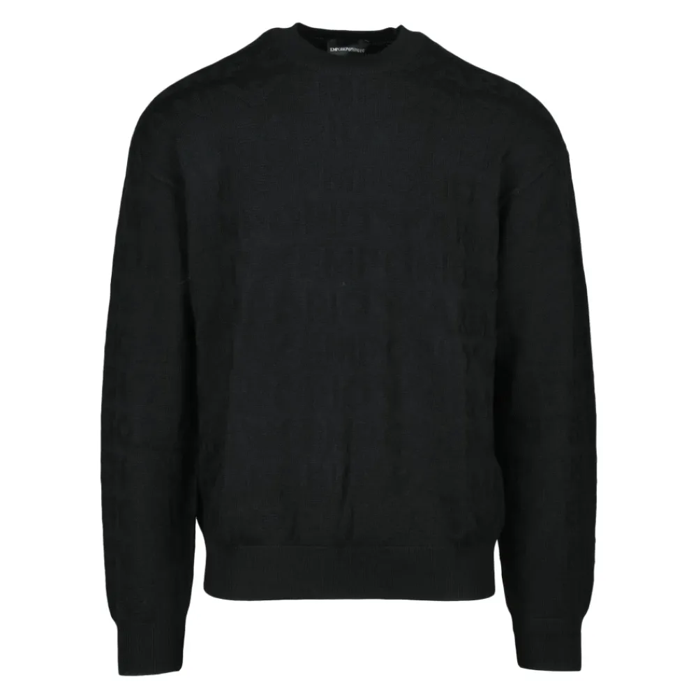 Strik<Emporio Armani Maglia Sort