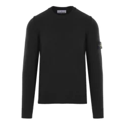 Strik^Stone Island Maglia Crew Neck Sweater Sort