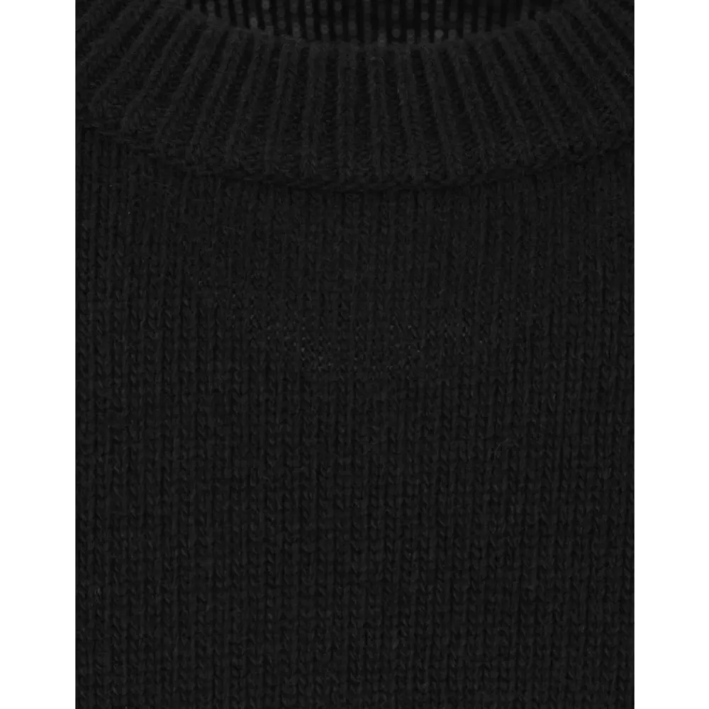 Strik^Stone Island Maglia Crew Neck Sweater Sort