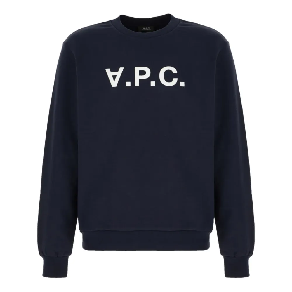 Trøjer|Sweatshirts<A.P.C. Maglieria Sweatshirt Blå