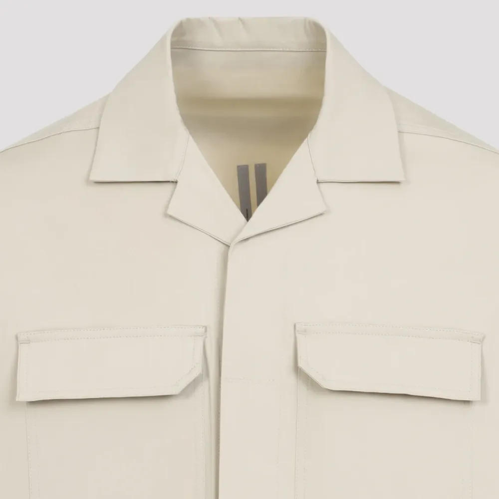 Skjorter<Rick Owens Magnum Tommy Shirt Beige