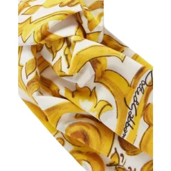 Hår Tilbehør<Dolce & Gabbana Majolica-print Poplin Hårbøjle Multifarvet