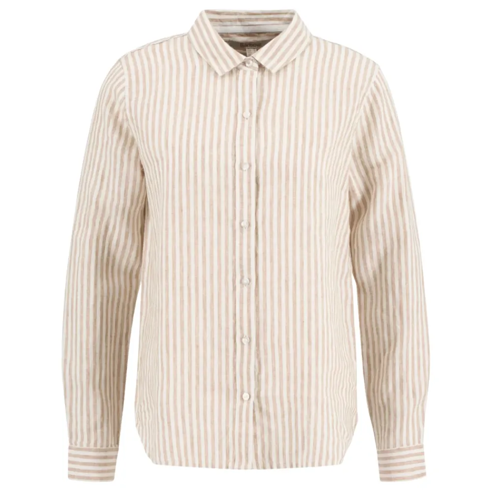 Bluser & Skjorter<Barbour Marine Relaxed Langærmet Skjorte Beige