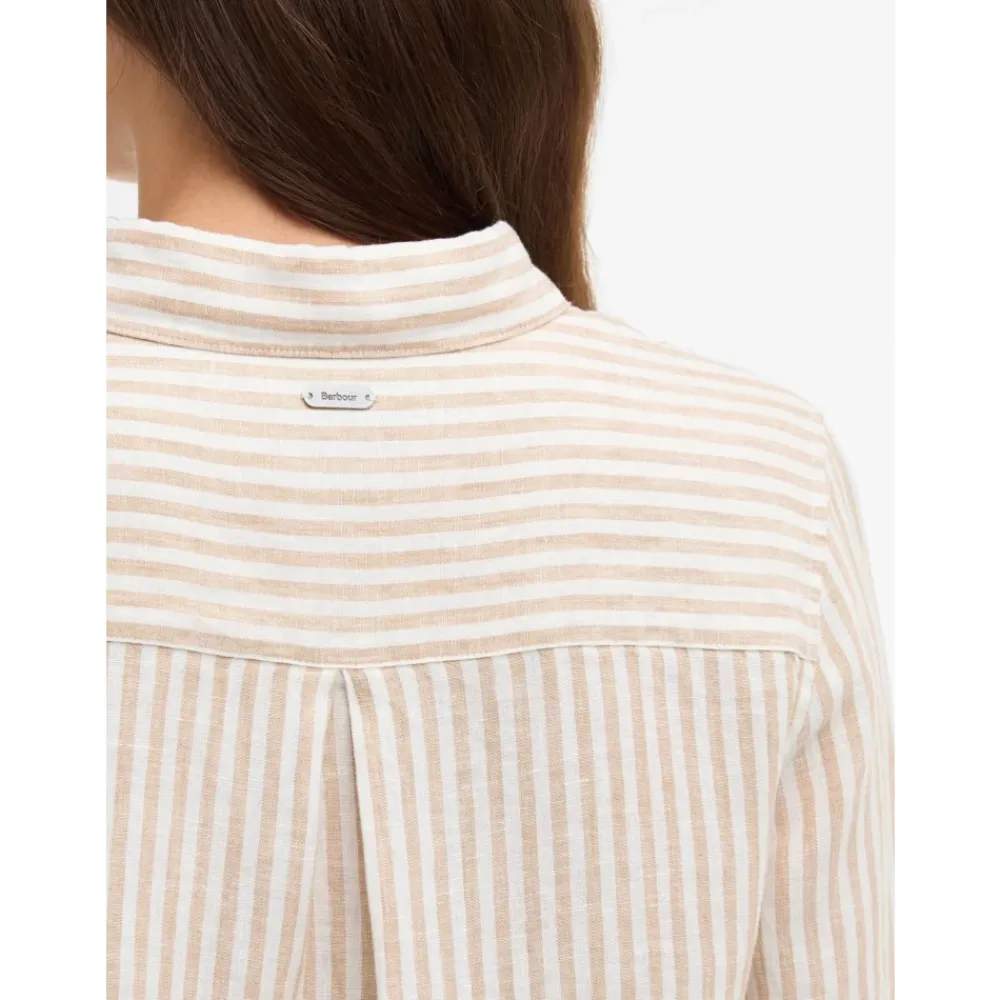 Bluser & Skjorter<Barbour Marine Relaxed Langærmet Skjorte Beige