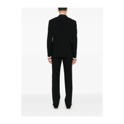Jakkesæt^Giorgio Armani Marine Uld Blazer og Bukser Sæt Blå
