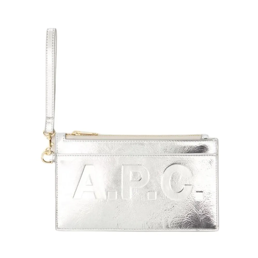 Clutch<A.P.C. Market Clutch Grå