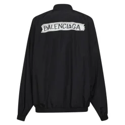Jakker^Balenciaga Masking Tape Tracksuit Jacket Sort