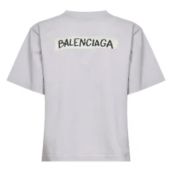 T-Shirts^Balenciaga Masking Tape T-Shirt Hvid