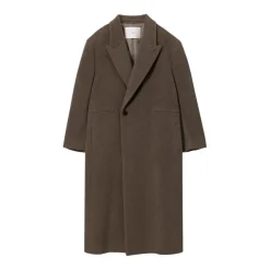 Frakker<Dunst Maxi Double Wool Coat Grøn