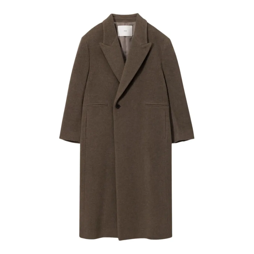 Frakker<Dunst Maxi Double Wool Coat Grøn