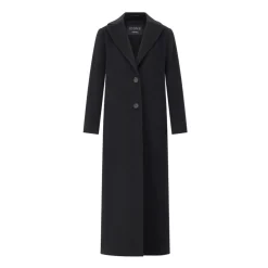 Frakker<Cinzia Rocca Maxi Uld-Cashmere Frakke Sort