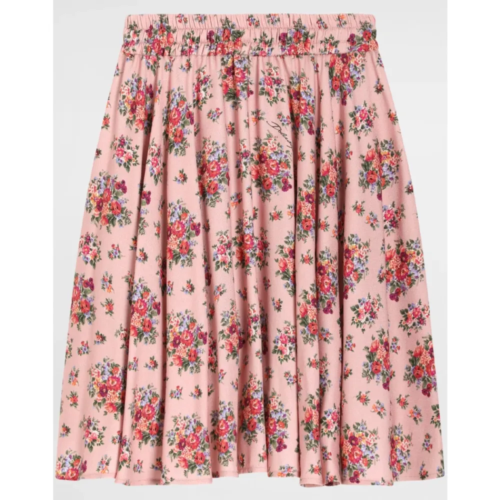 Kjoler & Nederdele^Dolce & Gabbana Mazzolini Fiori Fros Skirt Pink