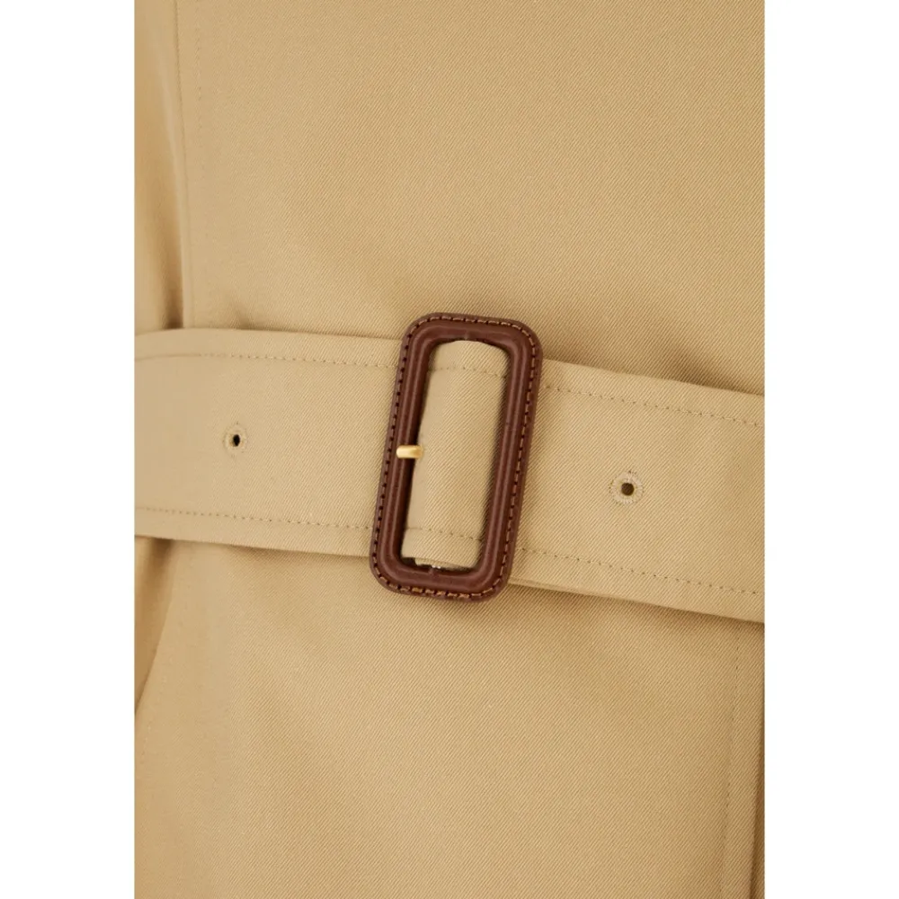 Frakker^Burberry Mellemlang Chelsea Heritage Trenchcoat Beige