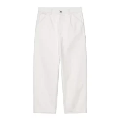 Bukser<Carhartt Wip Mercer Stripe Single Knee Pant Hvid