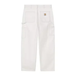 Bukser<Carhartt Wip Mercer Stripe Single Knee Pant Hvid