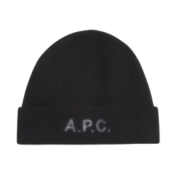Huer, Kasketter & Hatte<A.P.C. Merino Uld Harry Beanie Hat Sort