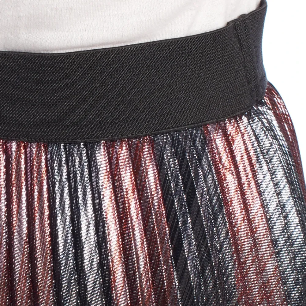 Nederdele^Zadig & Voltaire Metallic Gradient Plisseret Midi Nederdel Multifarvet