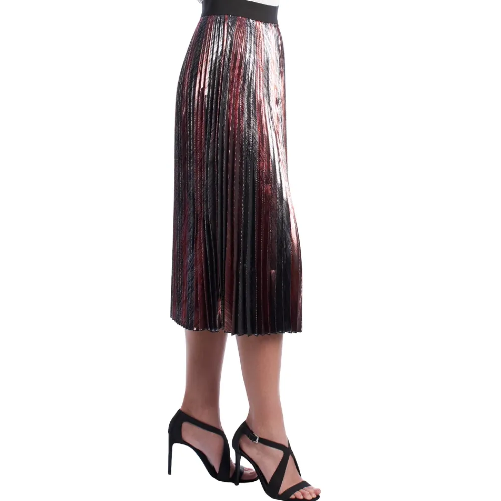 Nederdele^Zadig & Voltaire Metallic Gradient Plisseret Midi Nederdel Multifarvet