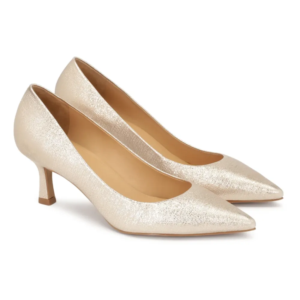 Pumps^Kazar Metallic læder bryllupspumps Gul