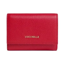 Punge & Kortholder^Coccinelle Metallic Small Wallet Rød