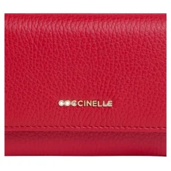 Punge & Kortholder^Coccinelle Metallic Small Wallet Rød