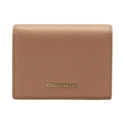 Punge & Kortholder^Coccinelle Metallic Soft Flap Wallet Brun