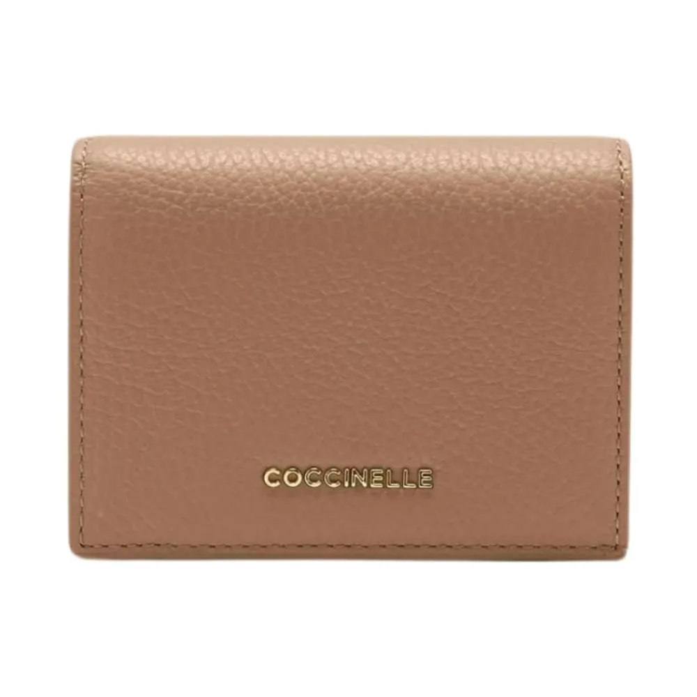 Punge & Kortholder^Coccinelle Metallic Soft Flap Wallet Brun