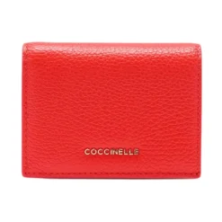 Punge & Kortholder^Coccinelle Metallic Soft Wallet Rød