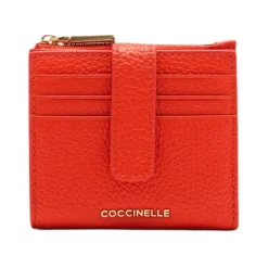 Punge & Kortholder^Coccinelle Metallic Soft Wallet Rød