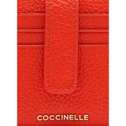 Punge & Kortholder^Coccinelle Metallic Soft Wallet Rød