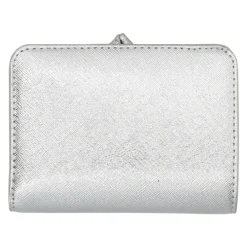 Punge & Kortholder<Marc Jacobs Metallic Utility Snapshot Mini Compact Wallet Grå