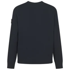 Trøjer|Sweatshirts^Stone Island Micro Stitch Sweatshirt Blå