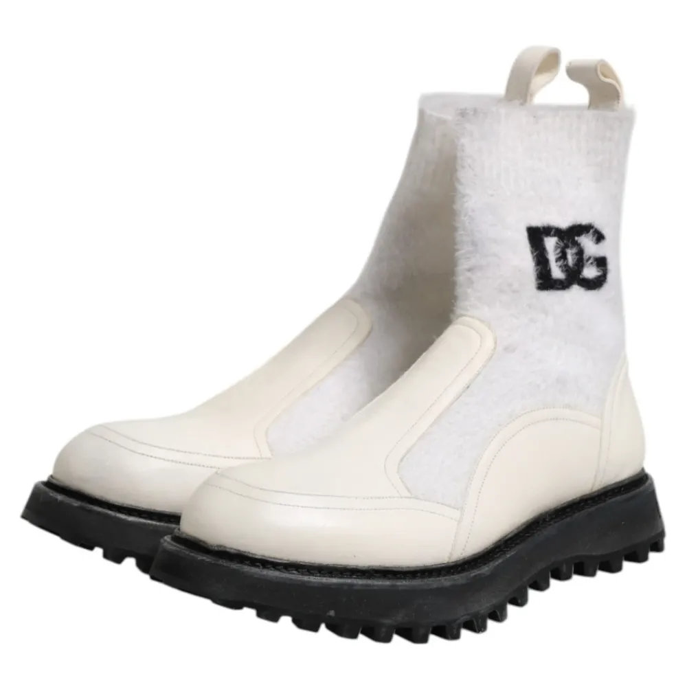 Vinterstøvler<Dolce & Gabbana Mid Calf Boots Hvid