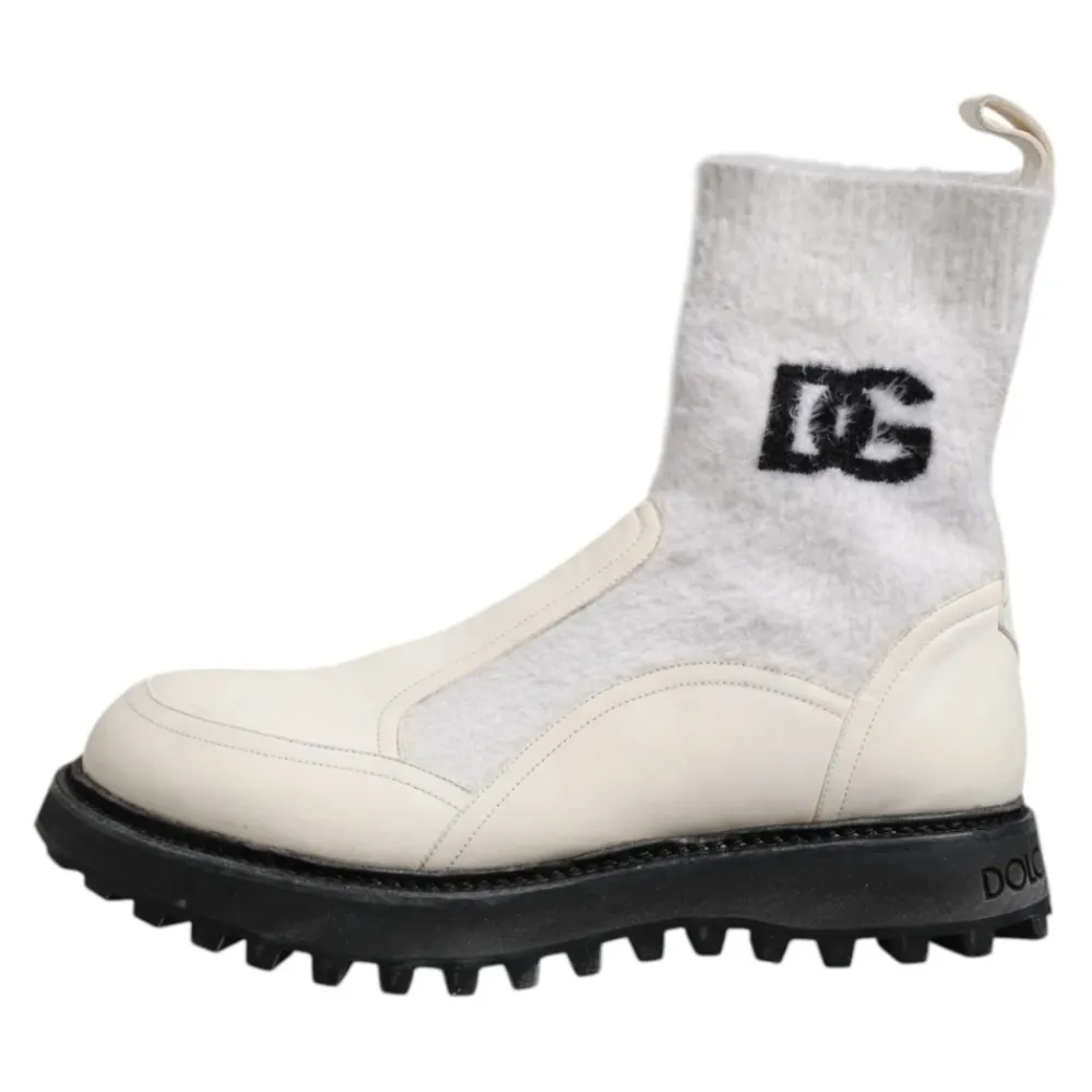 Vinterstøvler<Dolce & Gabbana Mid Calf Boots Hvid
