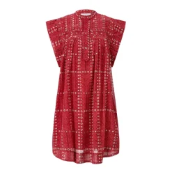 Kjoler<Isabel Marant Midi Kjole Rød