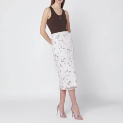 Nederdele^ROTATE Birger Christensen Midi Skirt Multifarvet
