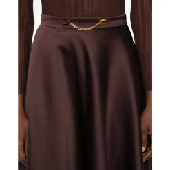 Nederdele<Elisabetta Franchi Midi Skirt Brun
