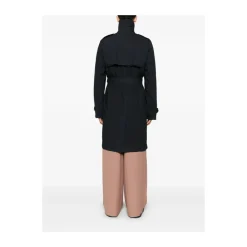 Frakker<Dries Van Noten Midnight Blue Dobbeltspændt Frakke Blå