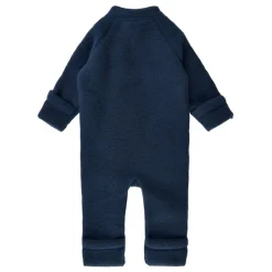 Bodystocking & Sæt^Mikk-Line Mikk -line - Wool Baby Suit, OOS50005 - thts Blå