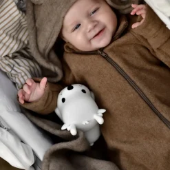 Jumpsuits<Mikk-Line - Cotton Fleece Baby Suit, 12002 - Melange Denver Grå