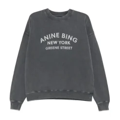 Sweatshirts|Striktrøjer & Sweatere<Anine Bing Miles New York Sweatshirt Sort
