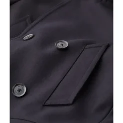 Frakker^Belstaff Milford Peacoat Uld Kashmir Blanding Blå