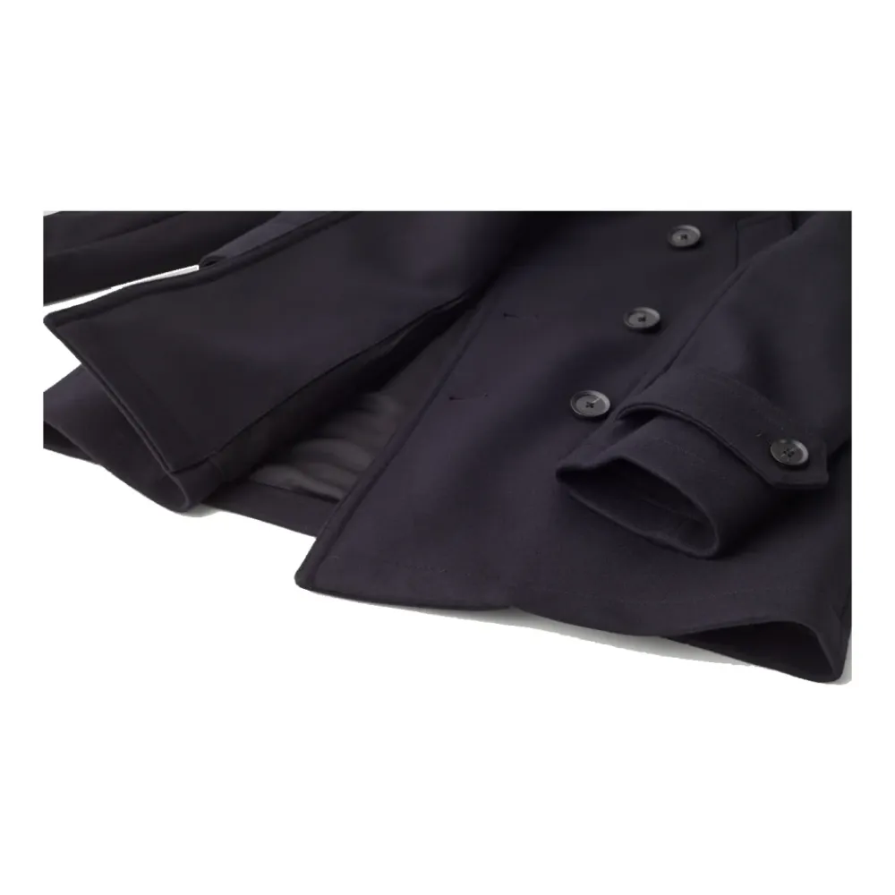 Frakker^Belstaff Milford Peacoat Uld Kashmir Blanding Blå