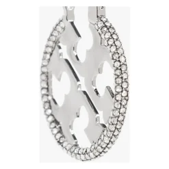 Smykker<Tory Burch Miller Pavé Hoop Øreringe Grå